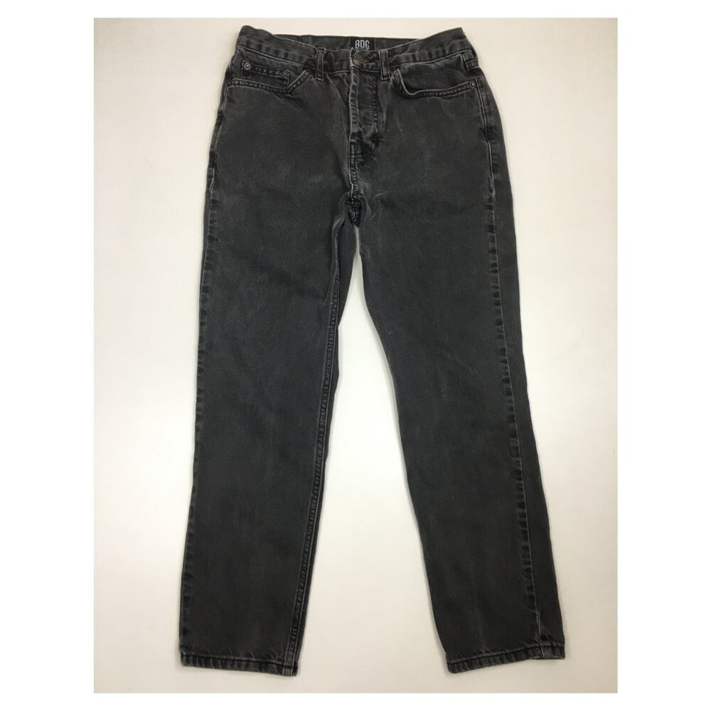 BDG Urban Outfitters Black Wash DAD Button Fly Ankle/Cropped Denim Jeans